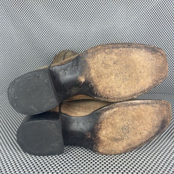 J.B Dillon Cowboy Boots Men's 10 B Brown Goat Leather Western Made In Mexico. - Picture 14 of 14
